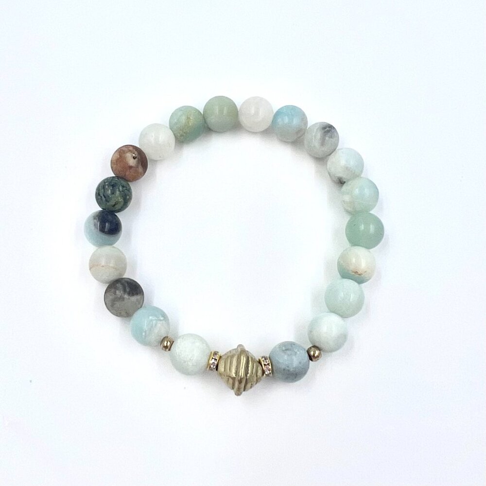 Stacking Amazonite Beaded Bracelet - image 2